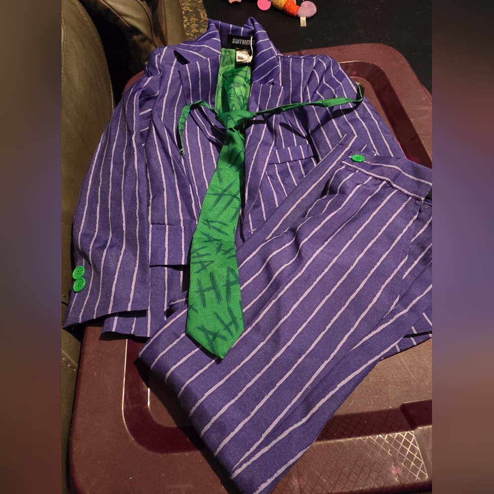 Kids The Joker Party Suit - DC Comics Size Small 4-6